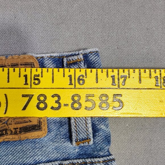 Maryk & Co. jeans low-rise men's size 33/32 hard washed blue Made in Canada - Picture 12 of 14